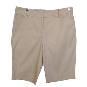 Talbots Perfect Shorts Size 4 Tan Cotton Summer Casual
